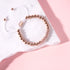 Or rose 18 carats | Bracelet Gala Pavé de Cristaux | Blanc